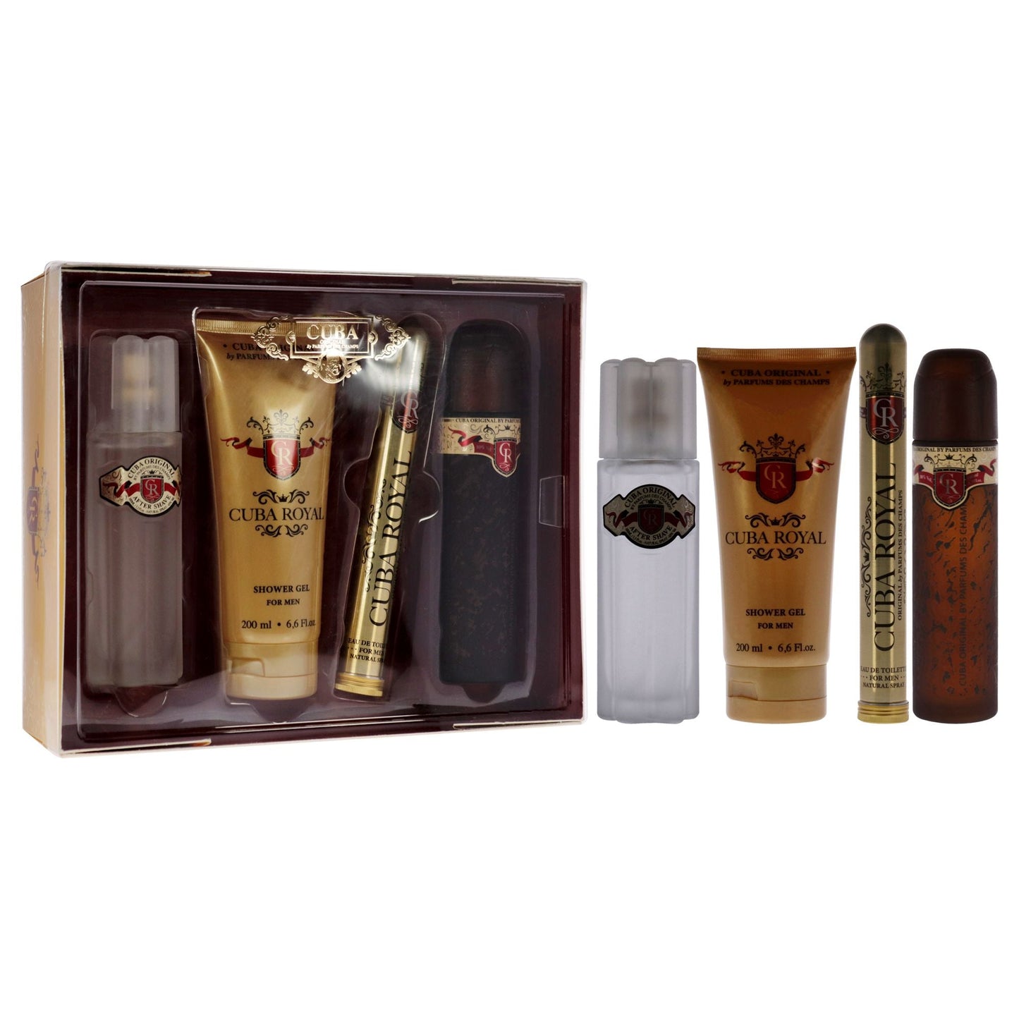 Cuba Royal Men’s Gift Set: 3-Piece Fragrance & Grooming Essentials with EDT Spray, After Shave & Shower Gel