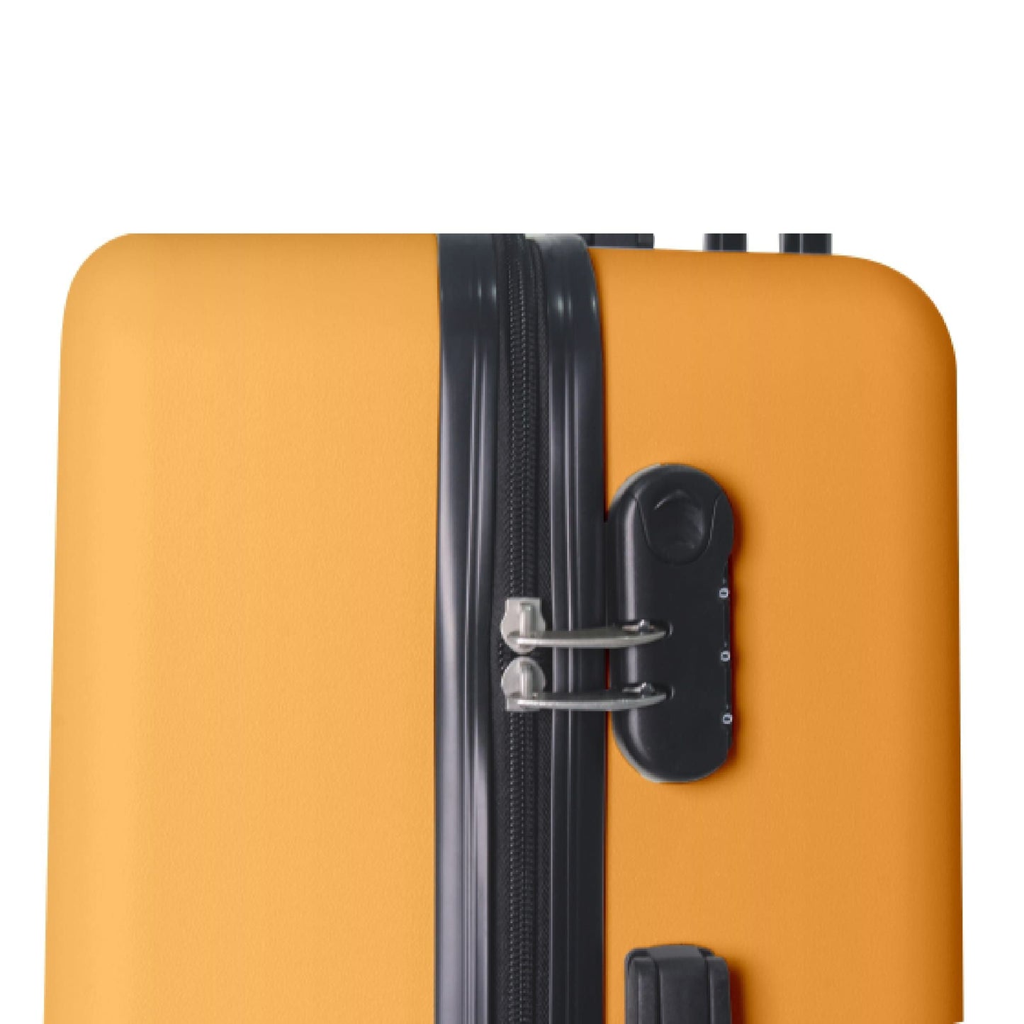 Luggage Sets ABS Hardshell 3pcs Luggage, Lightweight Durable Suitcase sets Spinner Wheels Suitcase 20''24''28'' (Yellow)