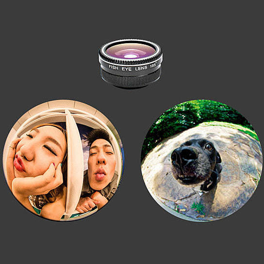 Fisheye camera lens with circular fisheye effect samples