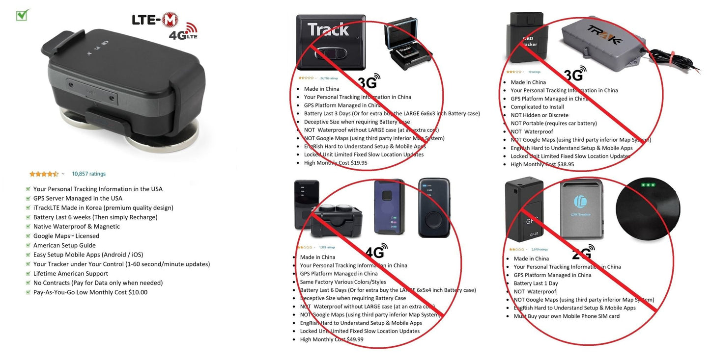 Black GPS mini tracker with cable and mounting clip