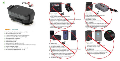 Black GPS mini tracker with cable and mounting clip