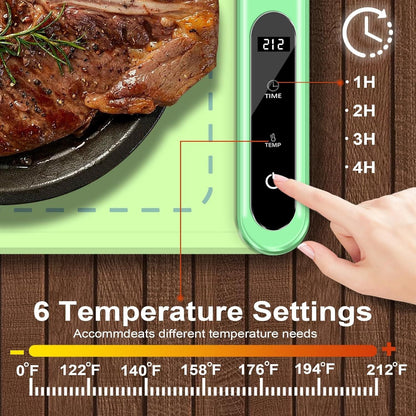 Silicone Electric Roll Up Heating Tray Food Warmers Mat Portable Hot Plates to Keep Food Warm