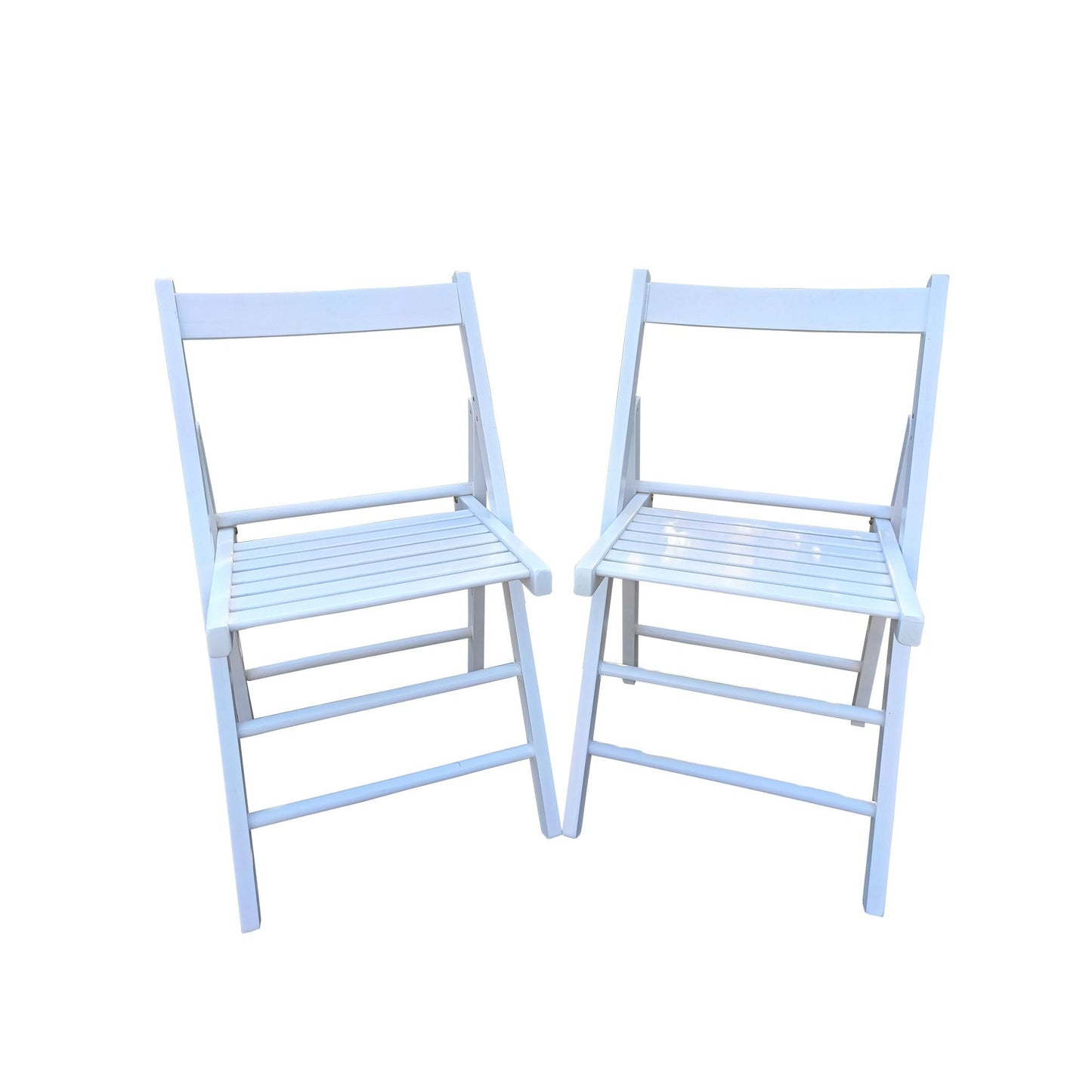 FOLDING CHAIR-2/S;  FOLDABLE STYLE -WHITE