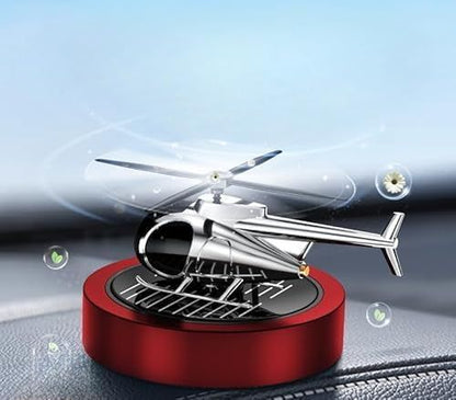 Solar-Powered Car Air Freshener Plane-Shaped Elegant Design, Solar-Activated Scent, Eco-Friendly (Silver)