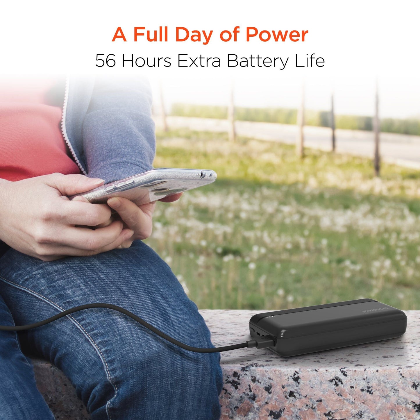HyperGear 20000mAh 20W PD + USB Power Bank Black