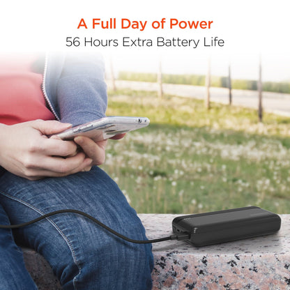 HyperGear 20000mAh 20W PD + USB Power Bank Black