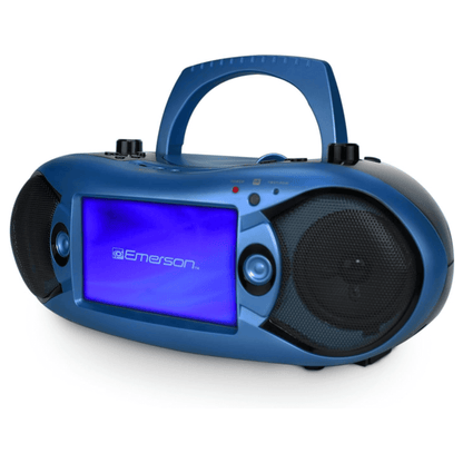 Emerson 7" Bluetooth DVD Boombox with AMFM Radio & Stereo Speakers