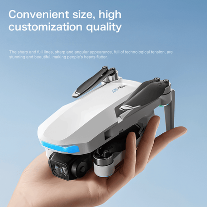 S-X1 GPS Drone, 20-30 Minute Flight, Dual HD 50fps Cameras, 3-Axis Gimbal, 5MP Stabilized Images, Auto Low Power Return, Large Screen Remote