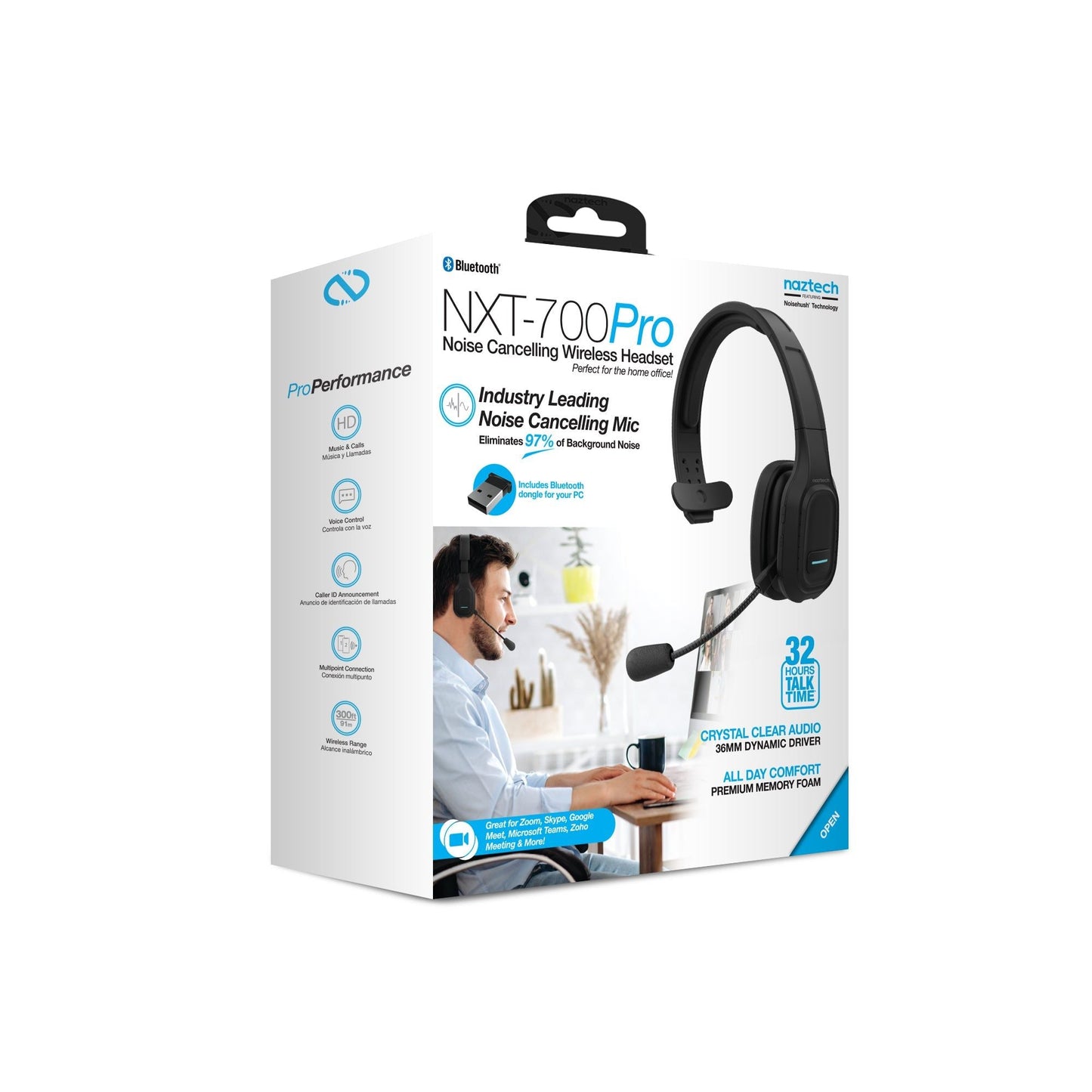 Naztech NXT-700 Xtreme Noise Cancelling Headset - Home