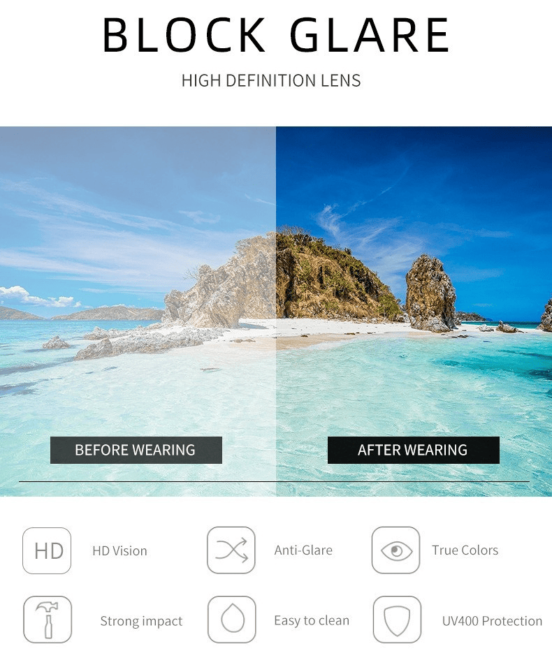 Reading glasses with high-definition anti-glare lens, clear vision and UV protection
