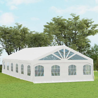 Heavy Duty Party Tent, 19.5' x 39' Large Sun Shade Canopy Tent for Parties, Wedding, Events, BBQ Grill, White