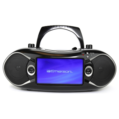 Emerson 7" Bluetooth DVD Boombox with AMFM Radio & Stereo Speakers