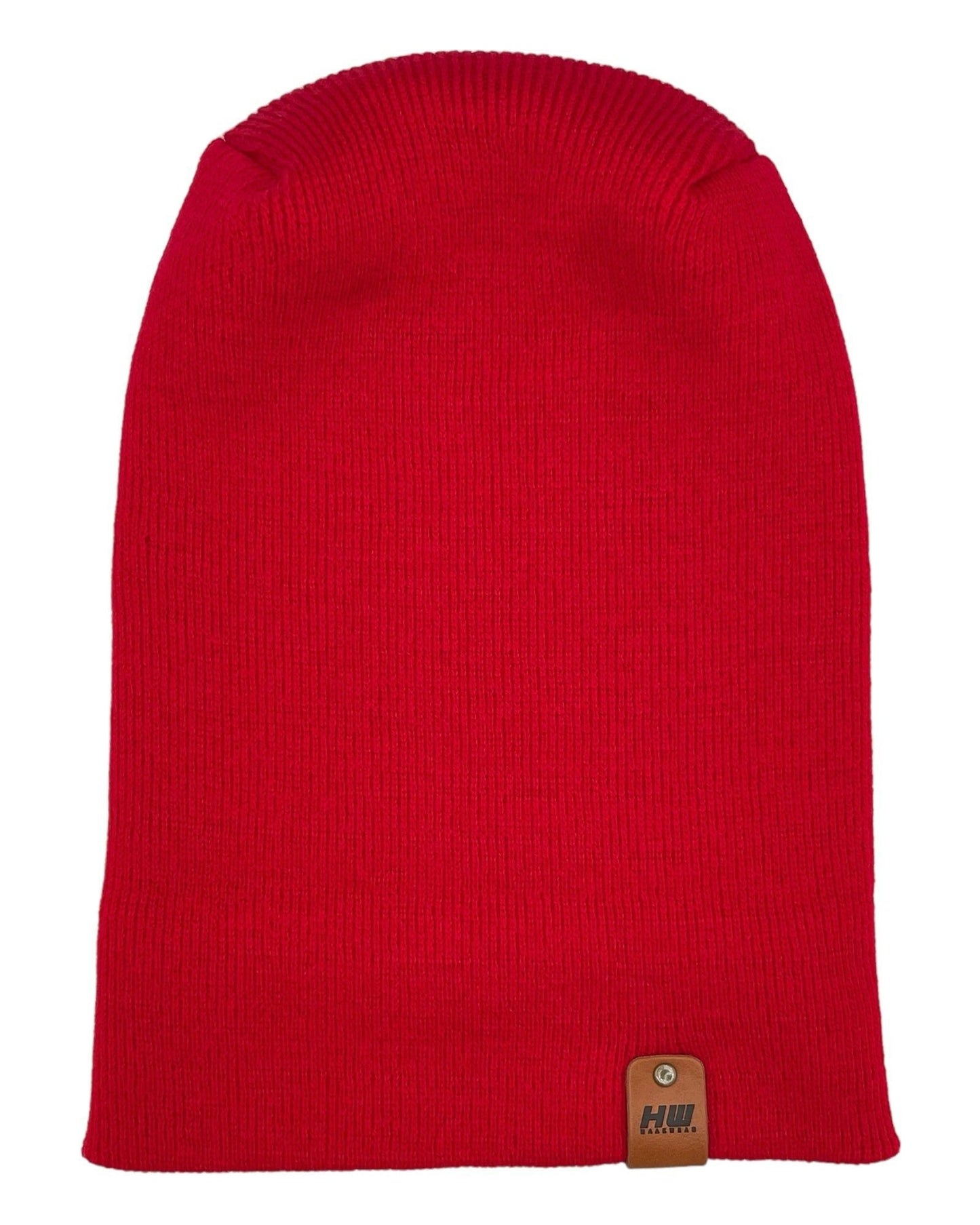 HAAKWEAR Theta-Stitch Cuffed Beanie - Designed and Made in USA (Patent Pending Design) - Scarlet Red