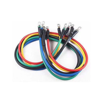 Multicolor loop resistance bands with metal clips