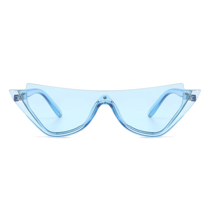 Retro Half Frame Fashion Cat Eye Sunglasses