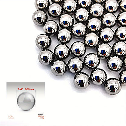 Xemussa 800pcs 6.35mm steel balls, iron balls, precision steel bearing balls, suitable for slingshots and bicycle bearings, durable outdoor leisure accessories, decorations