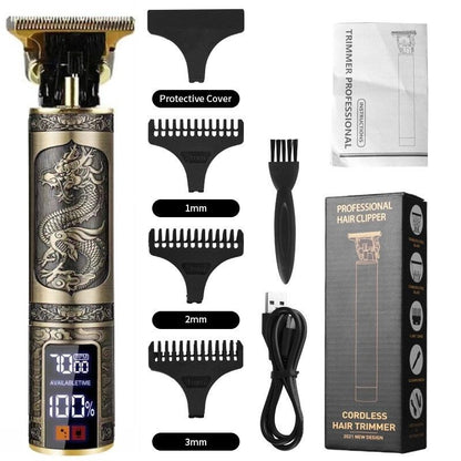 Professional Mens Hair Clippers Trimmer Machine Cordless Beard Electric Shaver