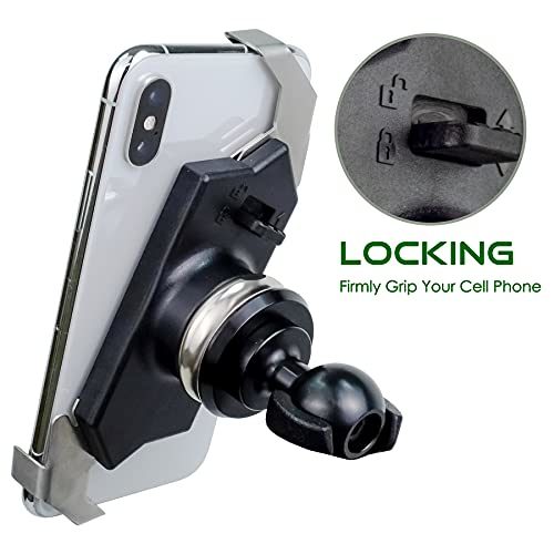TAKEWAY phone holder with locking cradle and round ball joint mount