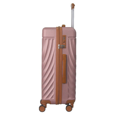 Luggage Sets ABS Hardshell 3pcs Luggage, Lightweight Durable Suitcase sets Spinner Wheels Suitcase with TSA Lock 20''24''28'' Available(Rose Gold )