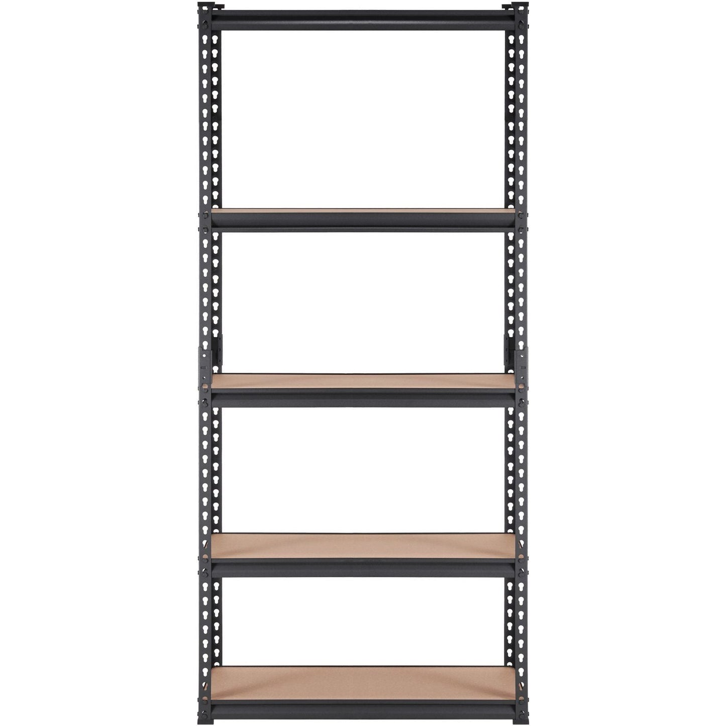 VEVOR Storage Shelving Unit, 5-Tier Adjustable, 2000 lbs Capacity, Heavy Duty Garage Shelves Metal Organizer Utility Rack, Black, 36" L x 18" W x 72" H for Kitchen Pantry Basement Bathroom Laundry
