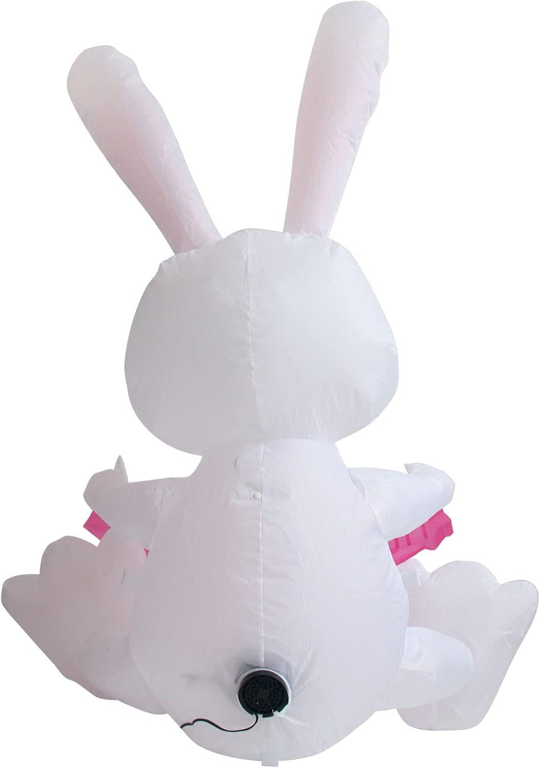 3.8 FT Easter Inflatable Cute Bunny Outdoor Decorations, Easter Blow up Banner Bunny Yard Decorations Build-in Flashing LED Lights, Decorate Outdoor Indoor Garden Lawn Yard.