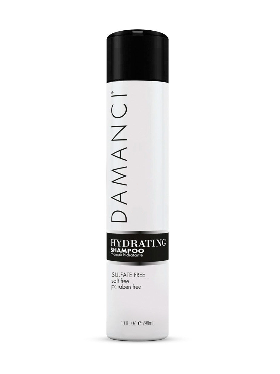DAMANCI hydrating shampoo bottle with black cap, 280 mL