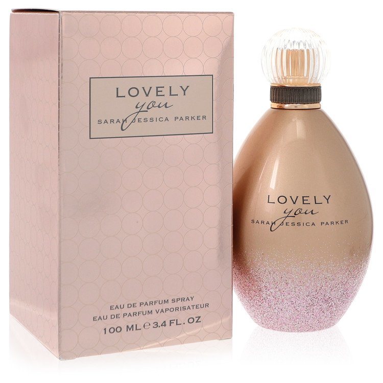 Lovely You eau de parfum spray bottle with matching boxed packaging