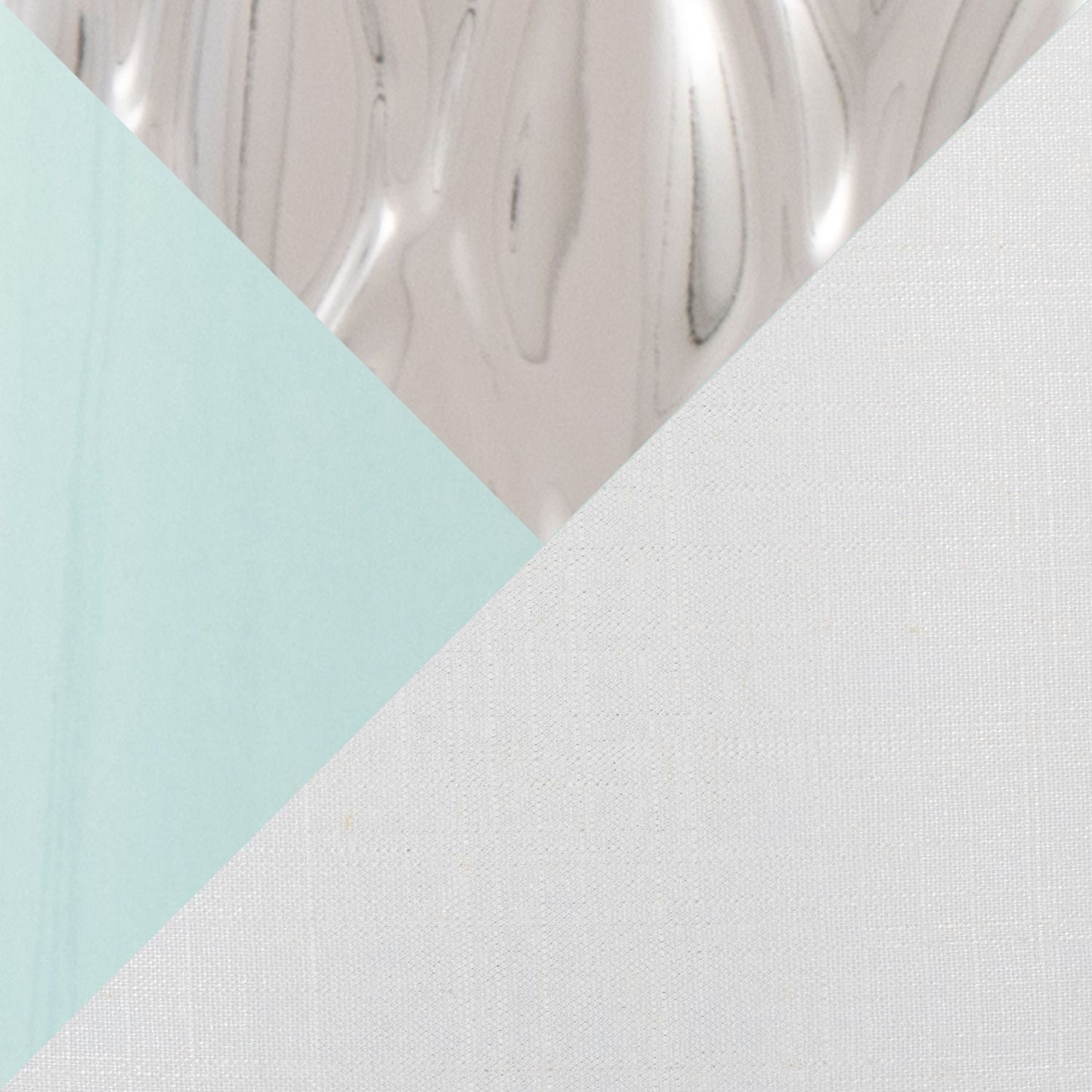 Penelope 22" Contemporary Ceramic Table Lamp with Tiffany Blue & Silver Ceramic Body and White Shade by