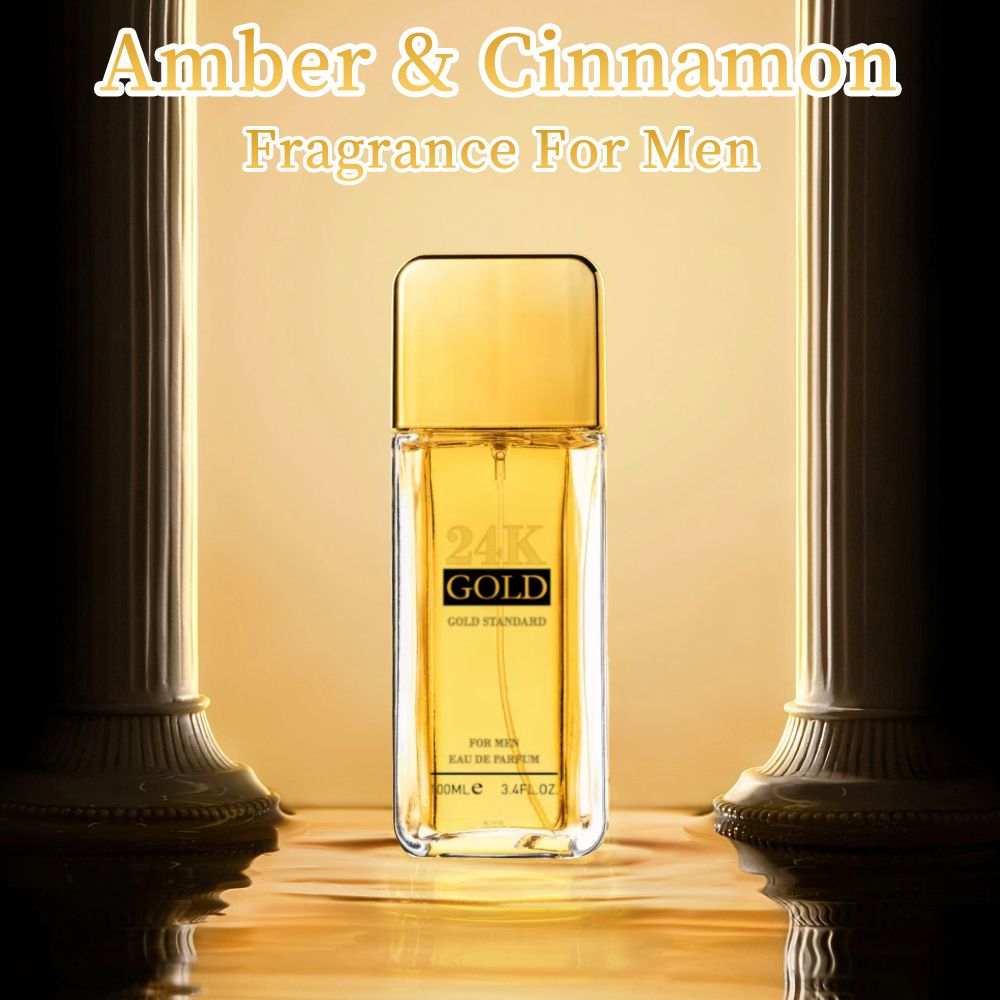 3.4f.0zMen's Eau De Toilette Spray, with Amber & Cinnamon Long-Lasting Perfume, Perfect forDating, Daily Life, Parties, Gift Giving, Notes OfBlood Orange, Grapefruit, Mint