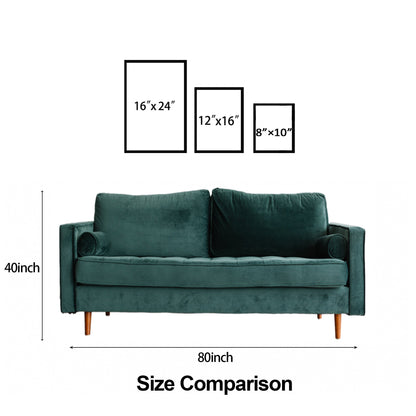 Framed pet photo canvas wall art size comparison, showing 16x24, 12x16, 8x10