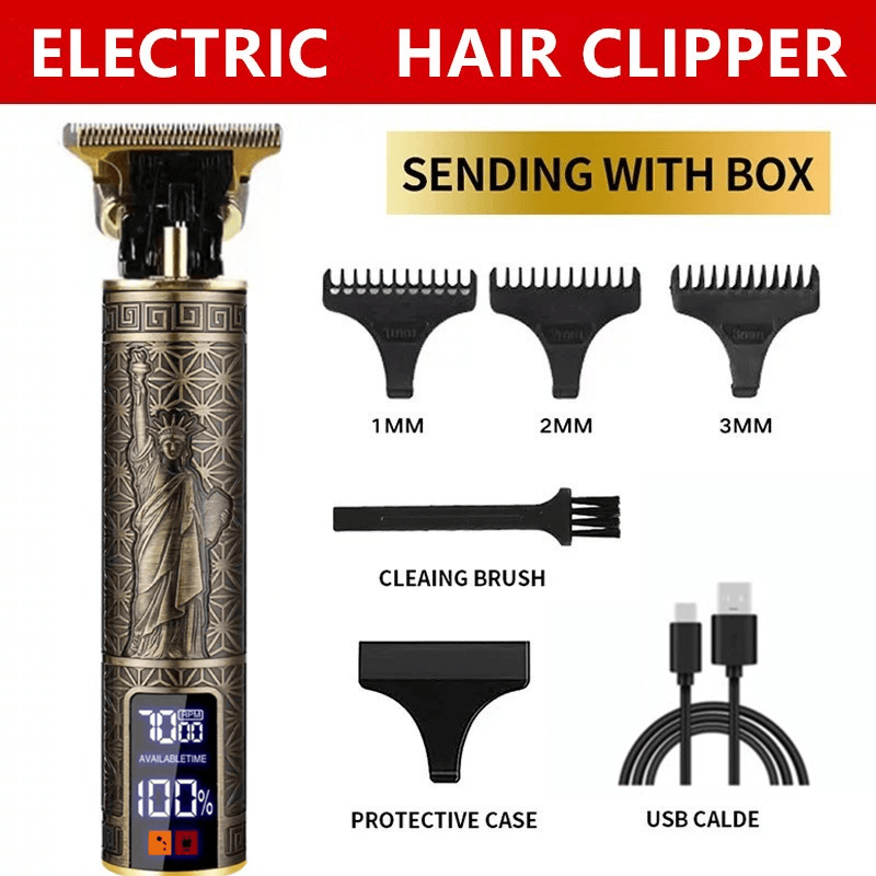 Professional Mens Hair Clippers Trimmer Machine Cordless Beard Electric Shaver