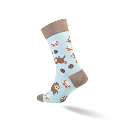 Colorful Funny Combed Cotton Crew Socks