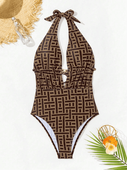 Fashionable one-piece women's swimsuit