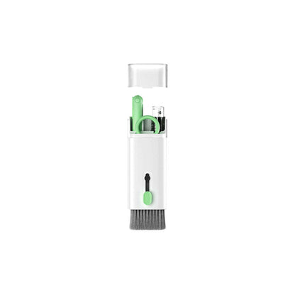 White storage case with green brush and pad insert