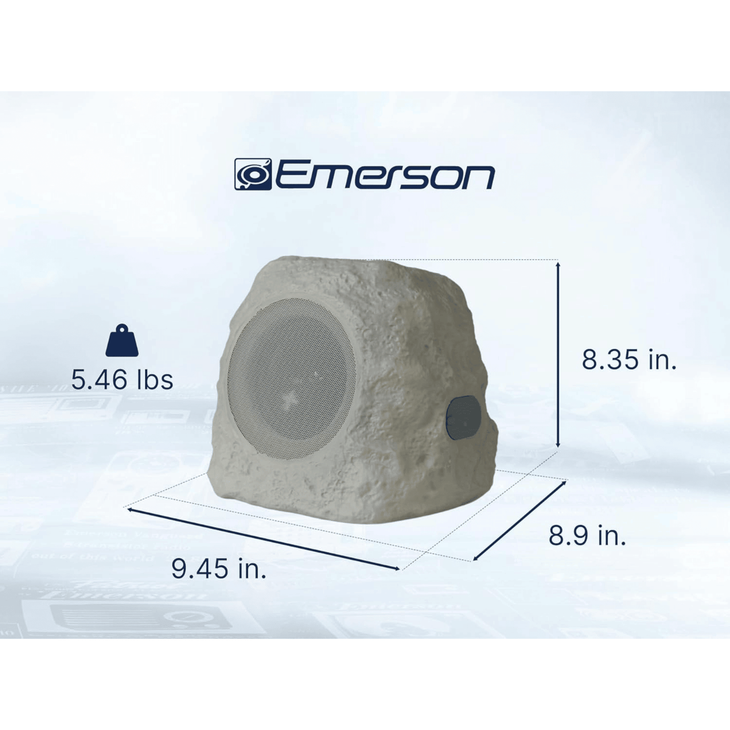 Emerson Rock Party Solar Multicolor LED Bluetooth Speaker