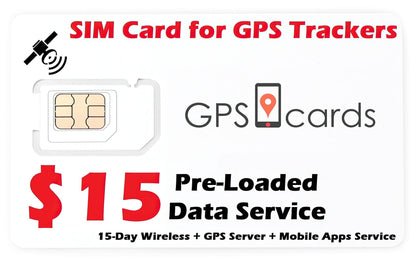 GPS Cards Sim for Mini GF07 GPS Tracker/ Phone Notification/ Speed Detector
