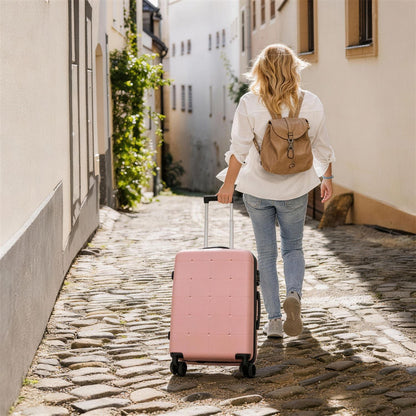 Hardside Luggage Set 5 Piece with Bags,20IN Half-opening Carry on Luggage with USB Port, Expandable 24IN 28IN Luggage with Double Spinner Wheels TSA Lock