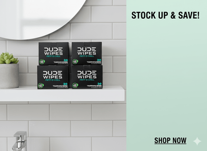 DUDE Wipes XL Flushable Wipes – Fragrance Free, Hypoallergenic Adult Wipes (400 CT / 480 CT)