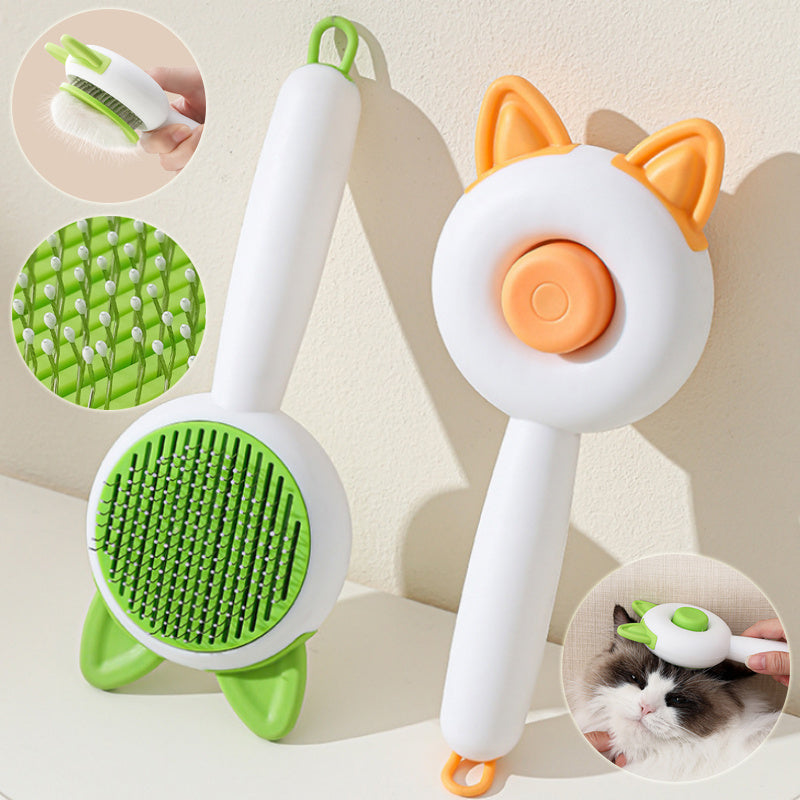 Pet Dog Brush Cat Comb Self Cleaning Pet Hair Remover Brush For Dogs Cats Grooming Tools Pets Dematting Comb Dogs Accessories Pet Products - Renee Lane Company