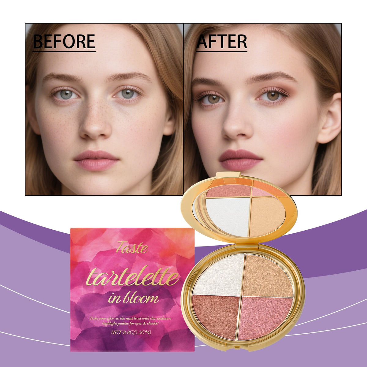 Highlighter Eyeshadow & Blush Palette