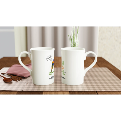White 10oz Porcelain Slim Mug