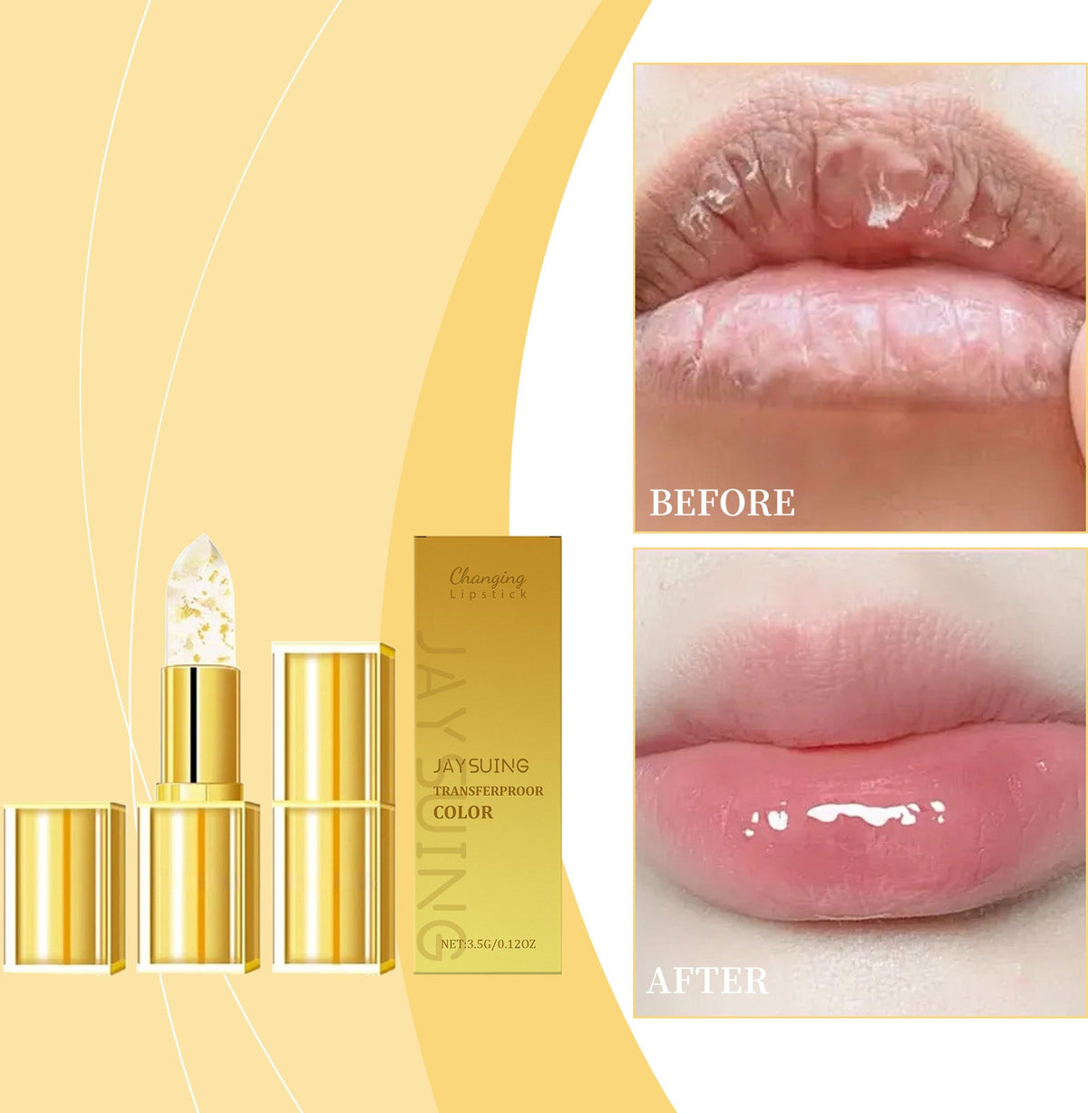 Gold Leaf Color-Changing Moisturizing Lipstick