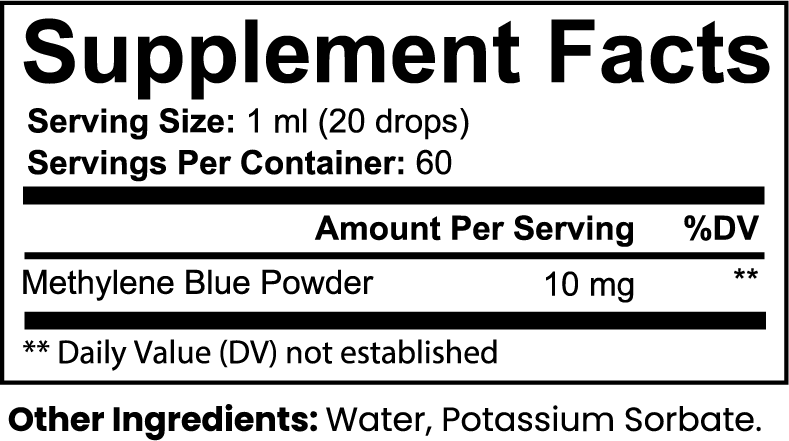 Supplement Facts label with serving size, servings per container, and ingredients