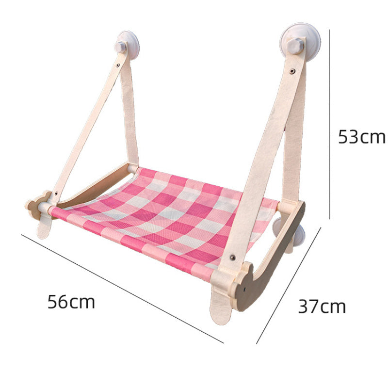 Durable Wooden Cats Hammock Pet Mat Comfortable Sun Seat Cats Beds Cat Climbing Frame Pets Accessories Cat Window Hammock Mats - Renee Lane Company