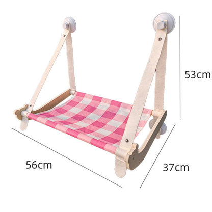 Durable Wooden Cats Hammock Pet Mat Comfortable Sun Seat Cats Beds Cat Climbing Frame Pets Accessories Cat Window Hammock Mats - Renee Lane Company