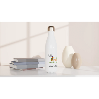 White 17oz Stainless Steel Water Bottle
