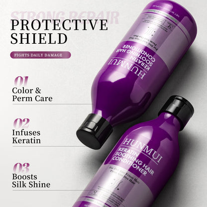 HUNMUI Keratin Hair Conditioner And Shampoo 400ml