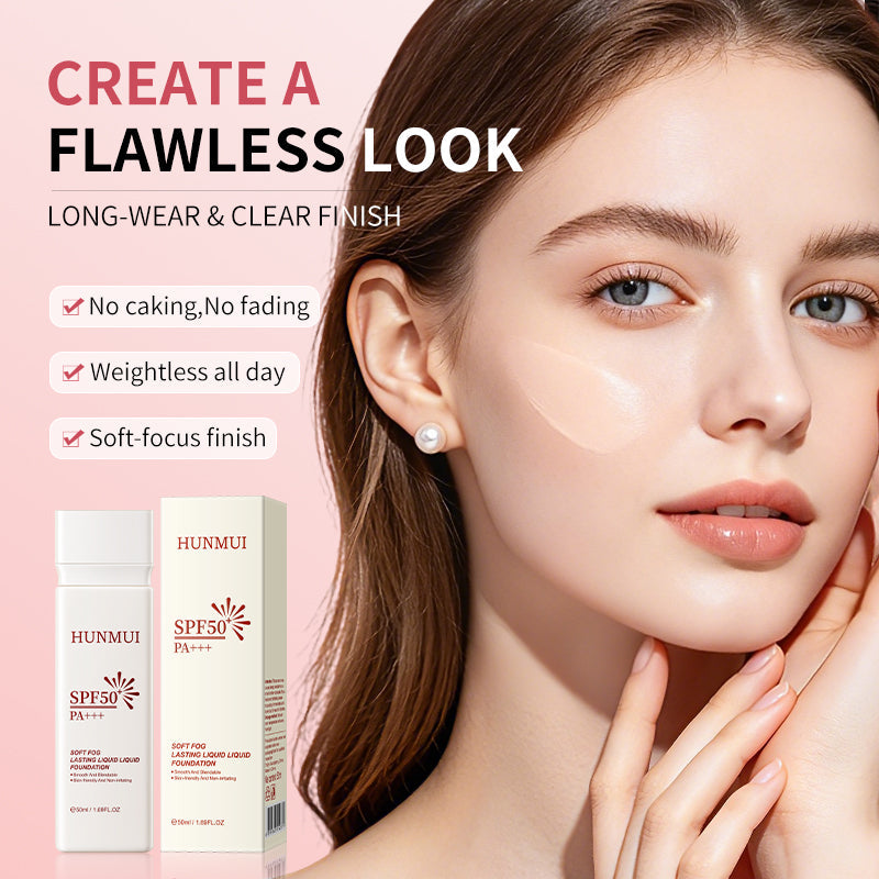 HUNMUI Soft Mist Long-Lasting Sunscreen Foundation 50ml SPF50 PA