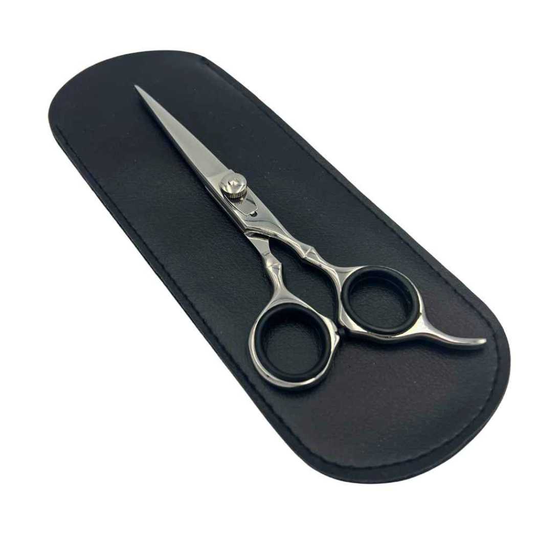 Essential shears in dark case with two silver blades