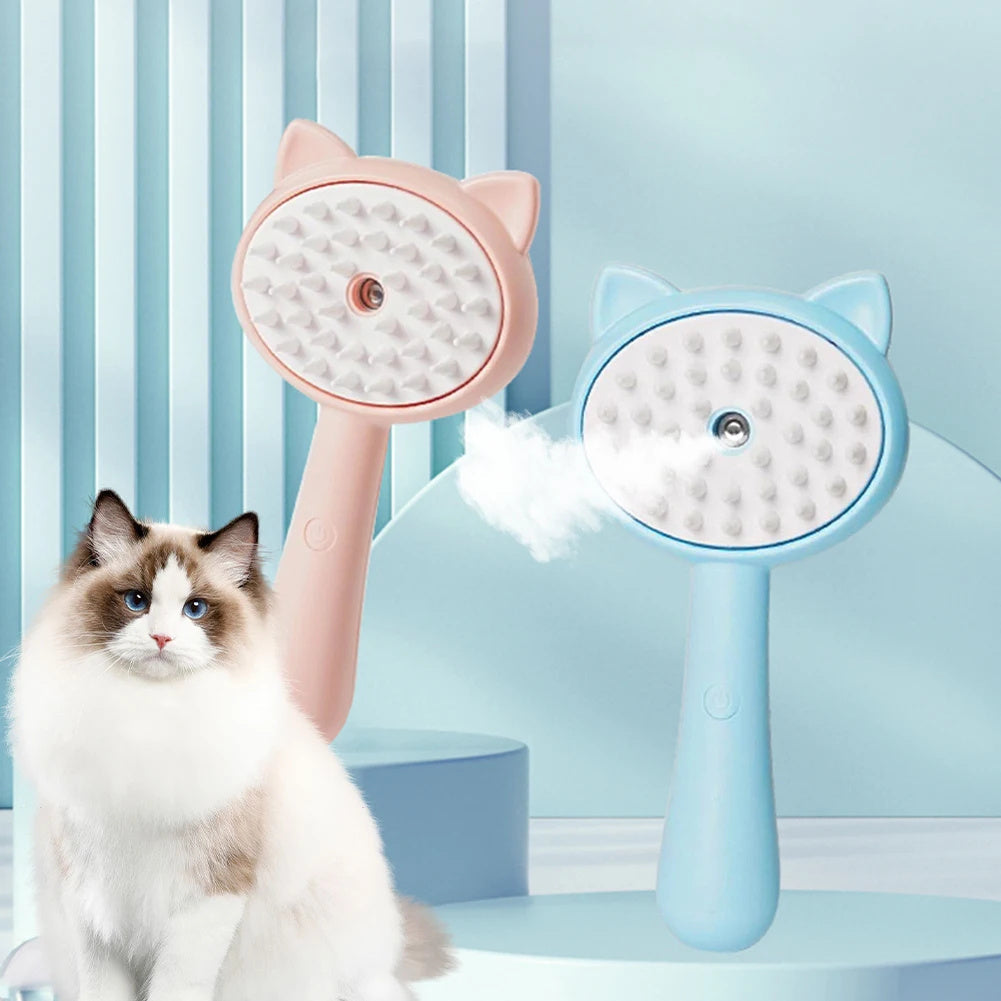 Hair Cleaning Brush With Mist Multifunctional Cat Grooming Brush Rechargeable Self Cleaning Slicker Brush For Pets Dogs & Catsb Pet Products - Renee Lane Company